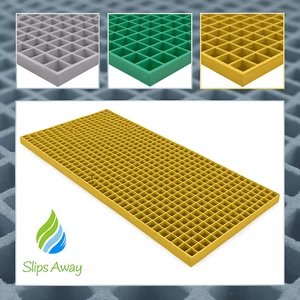 GRP Open Mesh Grating Panels – Anti-Slip & Corrosion Resistant Walkway Flooring - Picture 1 of 16