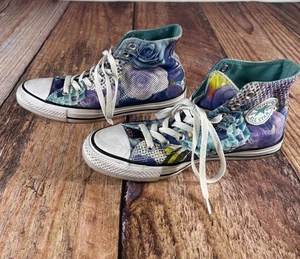 Size 9.5 Women's Converse Chuck Taylor All Star High Cyber Teal - Picture 1 of 8