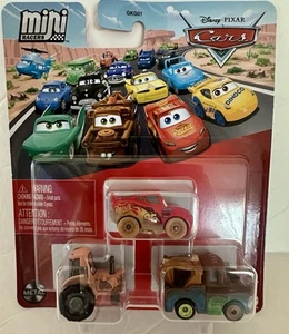 Disney Pixar Cars Mini Racers 3 Pack - Picture 1 of 3