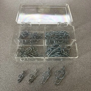 Rue Clip Kit in Compartmented Plastic Case-  Includes 1/4", 5/16", 3/8", & 1/2" - Bild 1 von 2