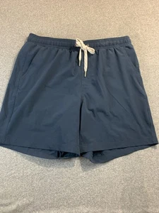 Vrst Sweat Shorts Men's Large Darker Ardosia Slate Drawstring Waist Performance - Picture 1 of 9