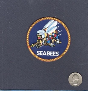 SEABEES NMCB UCT Construction Battalion US Navy 3" Unit Squadron Patch - Bild 1 von 1