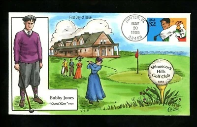 US FDC Collins HP #2965 (G2406) Recreational Sports Bobby Jones golf 1995 - Image 1 of 3