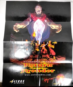 Return to Krondor (PC, 1998) Authentische Original Doppelseitige Poster Karte - Bild 1 von 4