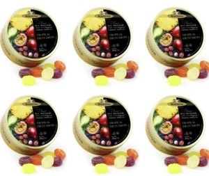 6 x Simpkins Tropical Fruit Drops 200g Tin Sweets Candy Lollies - Picture 1 of 1