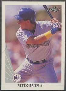 1990 Leaf #9 Pete O'Brien  Texas Rangers