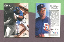 RICKEY HENDERSON SAN DIEGO PADRES 1996 FLEER ULTRA ON BASE LEADER CARD #4