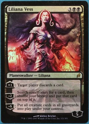 Liliana Vess FOIL Lorwyn HEAVILY PLD Black Rare MAGIC CARD (ID# 182336) ABUGames - Image 1 of 2
