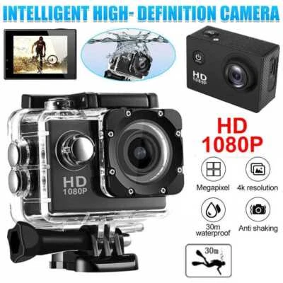 4K Sport Camera 170° Action Camera Ultra HD 30M WiFi Waterproof Remote Control - Image 1 of 4