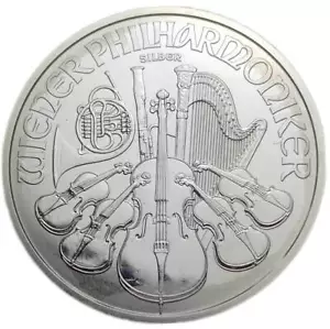 Silver Philharmonic Coin BU | 1 oz, Random Year, Silver - Picture 1 of 1