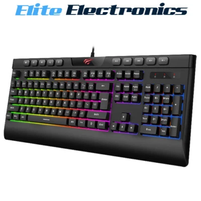Havit KB487L RGB Multi Function Media Backlit Gaming Keyboard - Image 1 of 4