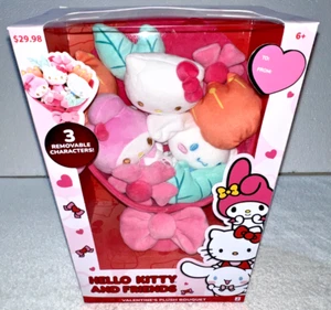HELLO KITTY AND FRIENDS VALENTINES PLUSH BOUQUET **NEW** - Picture 1 of 8