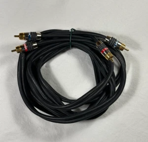 Monster Interlink 250 Stereo RCA Audio Cable 10 FT Threaded Metal Covers - Picture 1 of 8