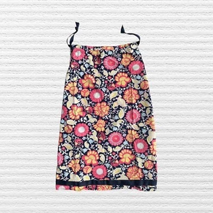 Hanna Andersson Girls Tie Strap Floral Sundress Blue Pink Yellow Loose Fit Sz 8 - Picture 1 of 11