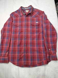 LUCKY BRAND CLASSIC FIT - KARIERTES LANGARMHEMD MIT PERLENDRUCKKNOPF - GRÖSSE MED. - Bild 1 von 12