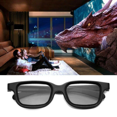 2/4/8pcs Passive Polarised Polarized 3D Glasses LG 3D TV Movie DVD Home Cinema  - Image 1 of 4