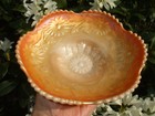 Carnival Glass.Westmoreland Marigold On Milk Glass Daisy Wreath ICS Bowl.VGC.