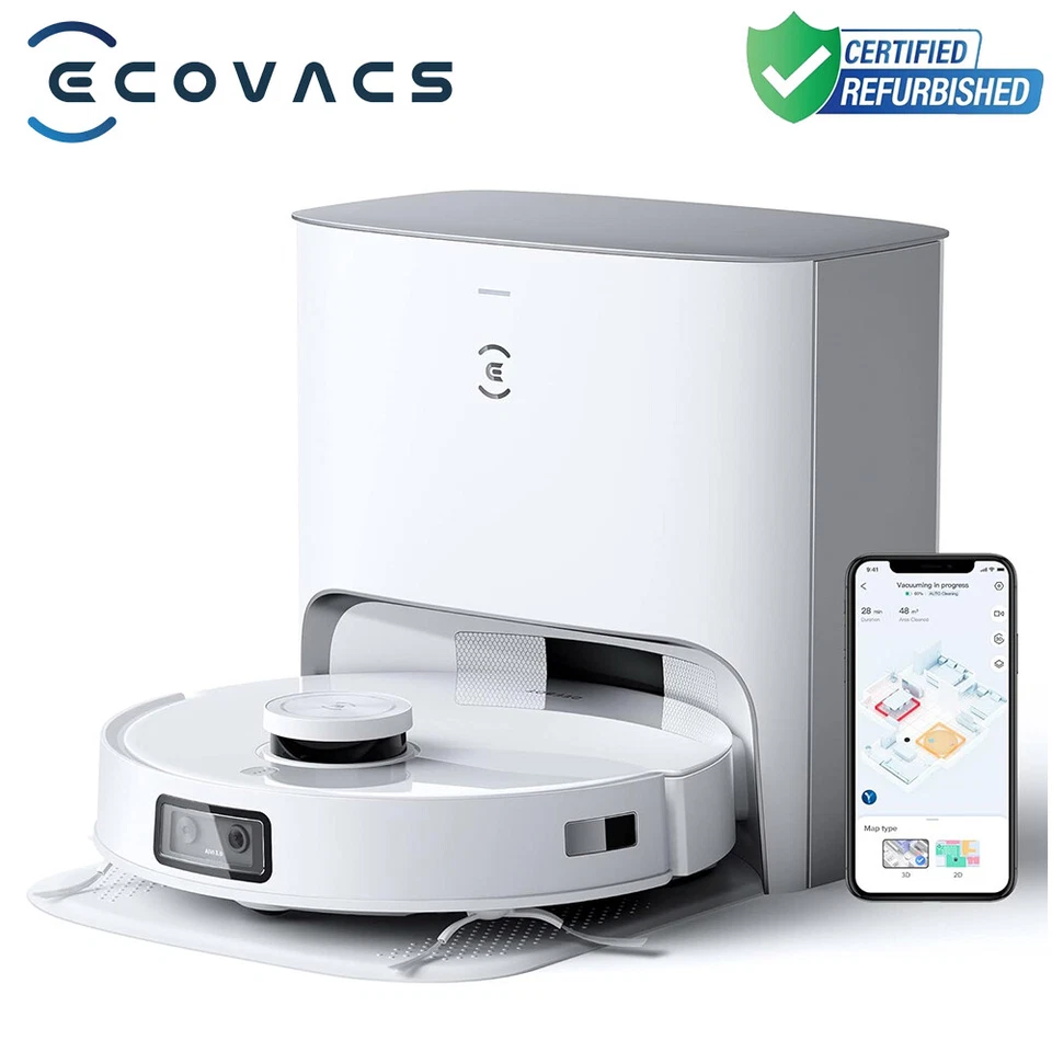 ECOVACS DEEBOT T10 Plus Robot Vacuum and Mop Oscillating- Certified Refurbished - Image 1 of 4
