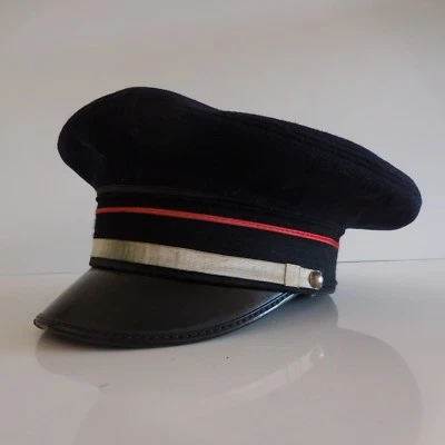 Casquette bleue France 1950 douane garde militaire police gendarme voiturier - Photo 1/4
