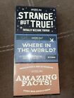  Prof Puzzle Original Dad Great Gifts 3 sets of cards Trivia, Geography, Facts