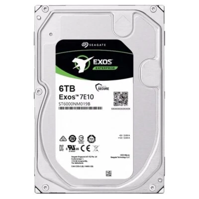 For Seagate Exos 7E10 6TB 3.5" SATA 7200rpm Internal Hard Drive ST6000NM019B - Image 1 of 3