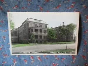 Old Postcard Chippewa Falls Wis St. Joseph's Hospital - Picture 1 of 2
