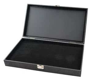 Black Wooden Quality Solid Lid Ring Display Box for 72 Rings(BD83-1B/72) - Picture 1 of 3