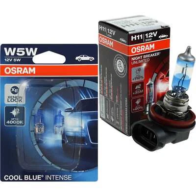 OSRAM NIGHT BREAKER UNLIMITED H11 +110% W5W COOL BLUE INTENSE SET Glühbirne - Bild 1 von 4