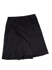 Jil Sander Womens Lined Virgin Wool Back Zip A Line Mini Skirt Black Size 42 - Picture 1 of 7