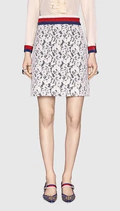 NWT Gucci Jersey and Lace skirt, size M - Picture 1 of 12