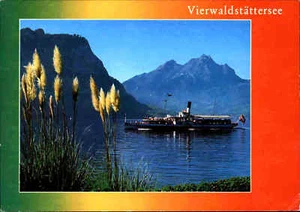 Schiff Ship Binnenschiff Dampfer Schweiz Schiff-Fahrt Vierwaldstättersee color - Picture 1 of 2