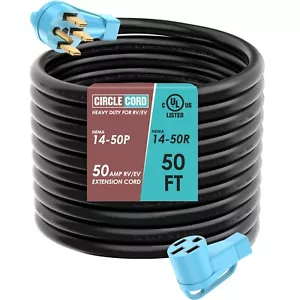 Cable de extensión para autocaravana Circlecord 50 amperios 50 ft - Imagen 1 de 3