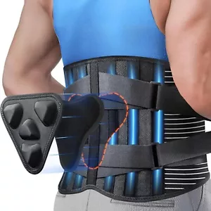 LARGE Back Brace for Lower Back Pain Relief with 3D Lumbar Pad, 6X Back Support - Picture 1 of 5