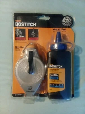 Chalk Line - Stanley Bostitch 4oz aluminio azul - NUEVO Foto 1 de 2