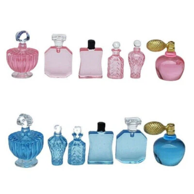 6Pcs Dollhouse Miniature 1:12 Scale Perfume Set Dresser Accessories Makeup Kit - Image 1 of 4