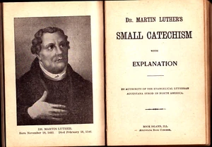 Antique 1911 Bible History Catechism Christian Evangelical Lutheran Synod Book - Bild 1 von 5