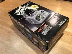 Deluxe Portable 5 in Black & White T V with am/fm Radio Multitech MB 0500 in box - Picture 1 of 9