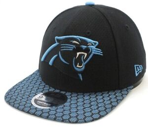 Carolina Panthers New Era 9FIFTY NFL OSFA Snapback Hat Cap Black NEW Fast Ship
