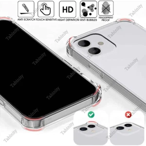 Coque téléphone transparente antichoc pour iPhone 15 14 13 12 11 XR X 8 7 6 en gros - Photo 1 sur 11