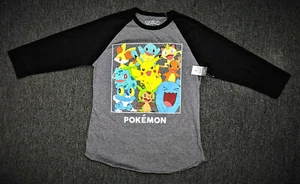 Pokemon Shirt Neu Rue21 Bunt Mittelgrau Schwarz Ärmel - Bild 1 von 7