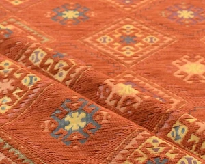 upholstery fabric kilim tribal southwestern turkish moroccan by the yard meter - Picture 1 of 4