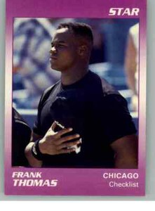 1991 Star Frank Thomas  card # 1 of 11 **** Whitesox *** Rare Oddball * Gradable