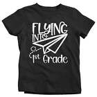 Kids Flying Into 1St Grade Shirt Cute T Shirt Tee Boy's Girl's Plane Back To Fir