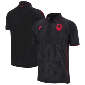 Albania National Team Football T Shirt Third 3rd BLACK Jersey Soccer LARGE L - Picture 1 of 3
