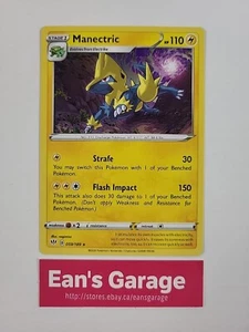 Pokemon Manectric Stage 1 059/189 Oscuridad En llamas Raro - Estampillada sin usar - Imagen 1 de 2
