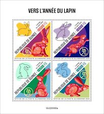 Year of the Rabbit Chinese Lunar Year MNH Stamps 2018 Guinea M/S