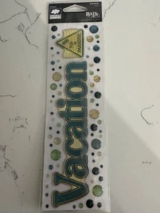 Cloud9 Design Rain Dots Vacation Title 70PC Color Paradise Scrapbooking Crafts - Picture 1 of 6