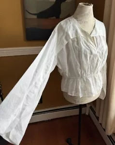 Colovos Leinen Elfenbein Designer Top ATEMBERAUBEND Größe 4 - Bild 1 von 5