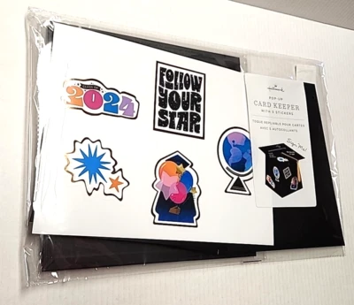 Hallmark Graduation Pop Up Card Keeper Black Guests Can Sign NEW  w/Gold Tassel - Image 1 of 4