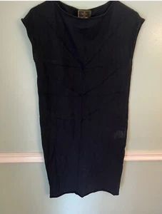 RARE Vintage Fendi Black Knit Short Sleeve Dress 36 Shift - Picture 1 of 6